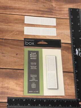 GENTLY USED MEMORY BOX 832 GRAND MADISON WINDOW SHUTTER STEEL CRAFT DIE